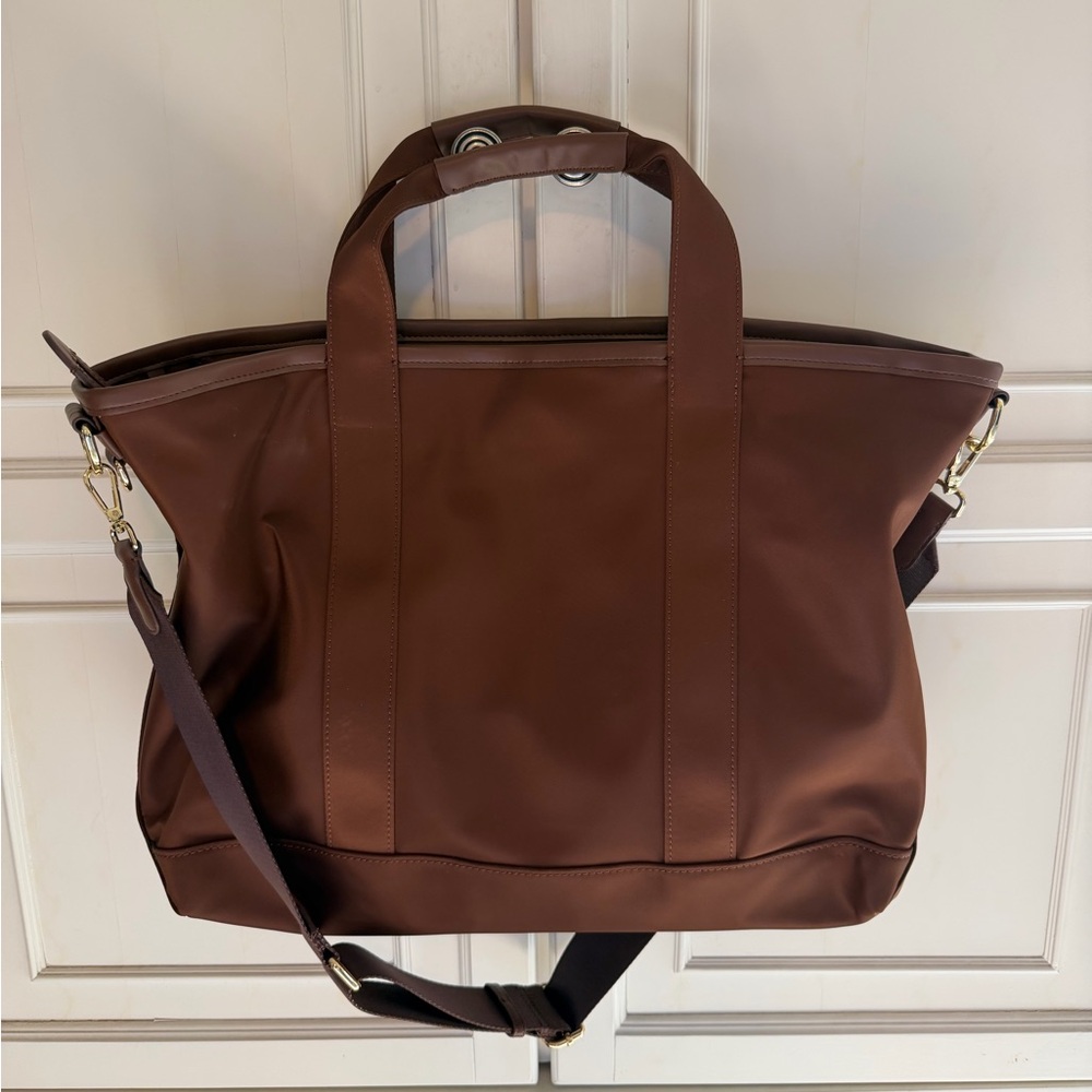 Stoney Clover Lane Espresso Nylon Pocket Convertible Tote - Picture 8 of 15